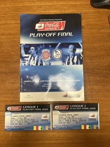 2005 league 1 Playoff Final Hartlepool V Sheffield Wednesday Programme + Tickets - Picture 1 of 3
