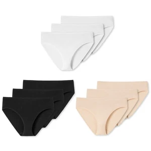 Schiesser Ladies Briefs 3er Pack - Jazz Pants, Cotton Essentials, Basic, Stretc - Picture 1 of 16