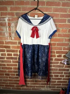 Hot Topic exklusives Sailor Moon Kleid Übergröße Kostüm gebraucht Größe 18 - Bild 1 von 8
