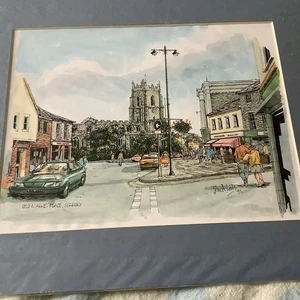 Fabulous Original Watercolour Painting “Market Place Sudbury” John A Lock 91 - Picture 1 of 9
