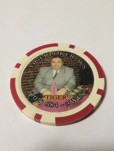 LAS VEGAS TIGERPOKER LOGO ADVERTISING CHIP GREAT FOR ANY COLLECTION! - Picture 1 of 5