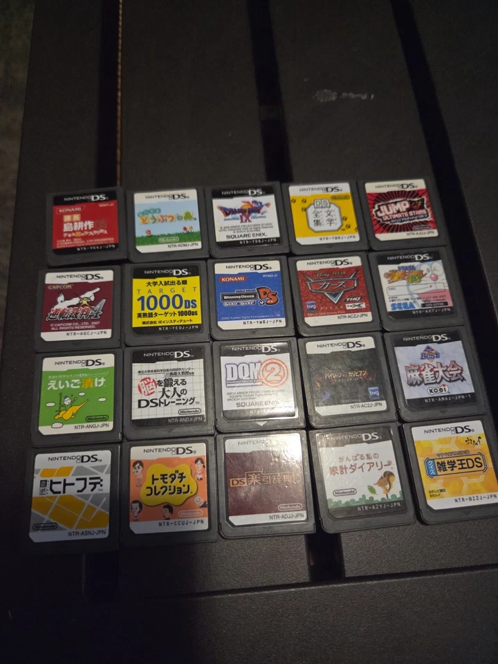 Lote de 20 unidades Nintendo DS JPN diferentes NDS 3ds Jump Ultimate Stars Dragon Quest DQM Foto 1 de 1