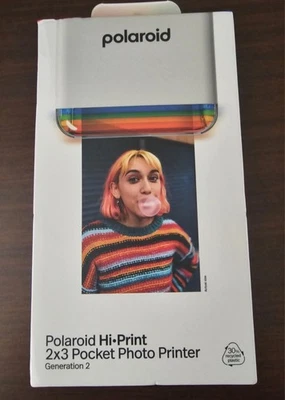 Polaroid Hi Print 2nd Generation Black 2x3 Pocket Photo Bluetooth Printer - Image 1 of 4