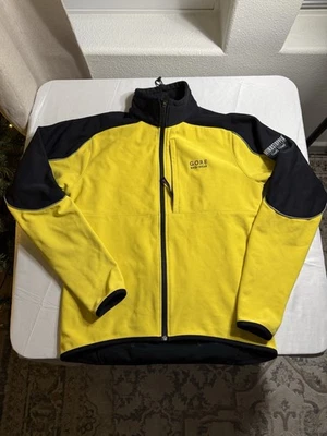 Chaqueta de ciclismo GORE Bike Wear Windstopper Soft Shell amarilla negra talla L Foto 1 de 4