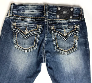 Miss Me Women's Signature Cuffed Capri Jeans Size 27 - Picture 1 of 10