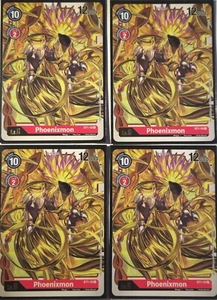 Digimon - Pheonixmon(x4) - ST1-10 Rare - Gaia Red - Picture 1 of 1