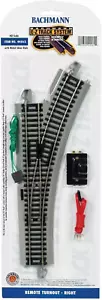 Trains - Snap-Fit E-Z TRACK REMOTE TURNOUT - RIGHT (1/Card) - NICKEL SILVER Rail - Picture 1 of 6
