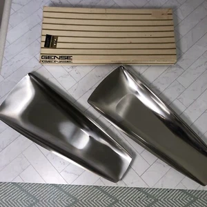 Gense Vintage Swedish Stainless Steel Tray Holloware Modernist 2 Pc Set Sweden - Picture 1 of 13