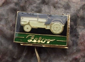 Antique Zetor Tractors Czech Agricultural Farming Machines Farm Black Pin Badge - Picture 1 of 6