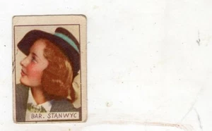 Figurina anteguerra attori attrice BAR. STANWYC - Picture 1 of 1