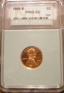 1998-S Lincoln 1c Wide AM PR69 RD DCAM Rare - Picture 1 of 3