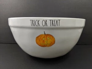 NEW Rae Dunn Halloween Melamine Bowl 10 Inch Trick Or Treat - Picture 1 of 3
