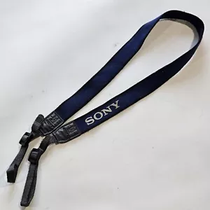 Sony DSLR Camera Neck Strap Vintage Blue Y2K - Picture 1 of 2