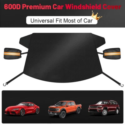 Cubierta de parabrisas de 4 capas protector contra heladas y cubierta de espejo parasol para Hyundai Foto 1 de 4