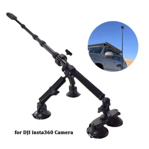 Car Mount Kit for DJI insta360 Camera Suction Cup Mount w/Invisible Selfie Stick - Picture 1 of 10
