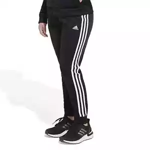 adidas Girls Plus (Kids) Black/White 3-Stripe Joggers (AK4547P) Sizes L/XL - NWT - Picture 1 of 3