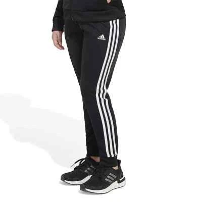 Pantalones de chándal Adidas para niñas Plus (niños) negros/blancos de 3 rayas (AK4547P) tallas L/XL - NUEVOS CON ETIQUETAS Foto 1 de 3