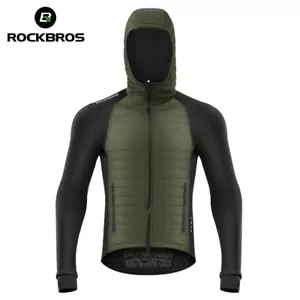 ROCKBROS Cycling Jersey Winter Warm Windproof Sportswear Comfortable Fleece - Picture 1 of 12