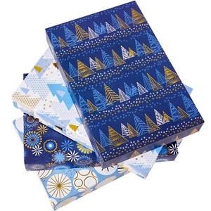12 Pack 14 Blue Large Christmas Gift Boxes With Lids For Clothes Presents - Picture 1 of 7