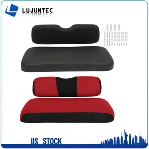 Black Golf Cart Front Cushion Set With Cover Fits EZGO RXV - Bild 1 von 21