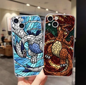 Charizard/ Lugia Silicone Clear Case for iphone 13/14 - Picture 1 of 11