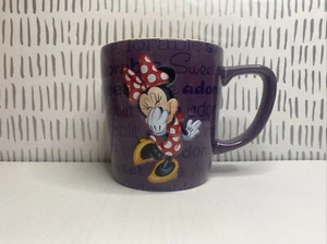 MINNIE MOUSE Cute Adorable Sweet Disney Parks Purple 3D Coffee Tea Cup Mug - Picture 1 of 6