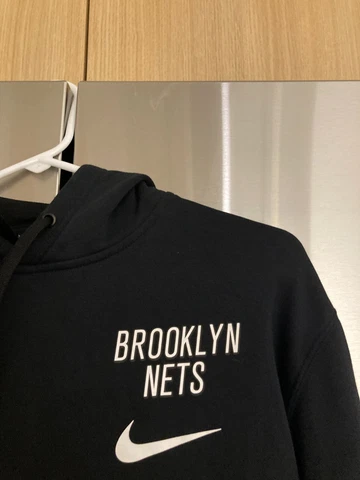 Nike    Brooklyn Nets  black hoodie hooded sweatshirt  men's adult XXL 2xl  NEW Cover