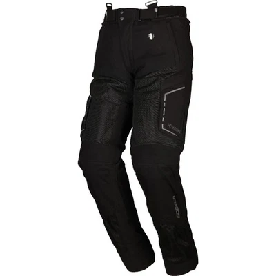 Modeka Khao Air Herren Motorrad Hose wasserdicht mit Protektoren schwarz - Bild 1 von 4