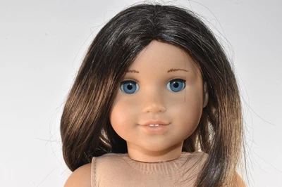 Muñeca American Girl Chrissa Maxwell GOTY 2009 Retirada 18" Ojos Azules Cabello Oscuro Ori Foto 1 de 4