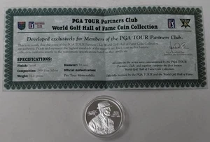 1983 Bob Hope PGA Tour World Golf Hall Of Fame 1oz .999 Fine Silver Round - Bild 1 von 6