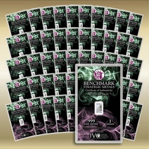 1/15 GRAM PURE 999 FINE SILVER BAR FROSTY & FRESHLY MINTED FIFTY PAK a30a - Picture 1 of 6