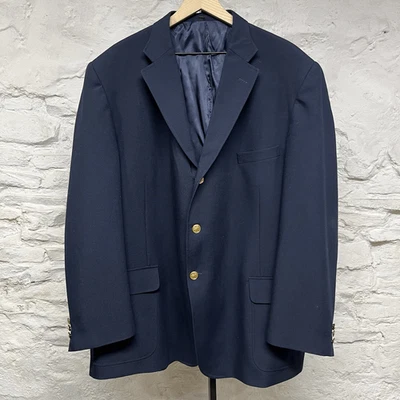Blazer ORVIS Chaqueta Azul Marino Vintage Botones Dorados Hecho en EE. UU. Hombres Talla 52 Largo Foto 1 de 4