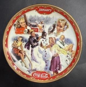 Vintage 1999 Coca-Cola Days Decorative Plate-Jan/Feb/Mar/April 5.75”Set Of 4 P. - Picture 1 of 10