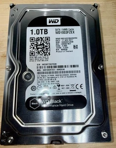 Western Digital Black WD1003FZEX 1TB 64MB 6Gbs SATA Desktop HDD Hard Drive GC - Picture 1 of 5