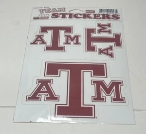 Hoja de 3 pegatinas grandes Texas A&M Aggies - Imagen 1 de 3