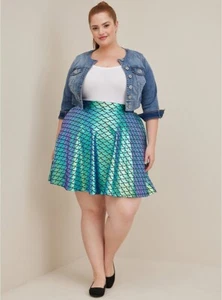 Torrid Disney Mermaid Skirt Princess Ariel Little Mermaid NWT New 1X - Picture 1 of 4