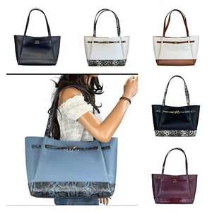 MICHAEL KORS REED LARGE BELTED SHOULDER LEATHER TOTE BAG PURSE HANDBAG - Picture 1 of 109