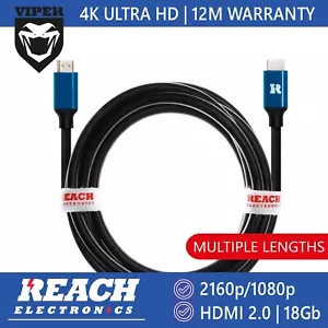Extra Long 4K TV HDMI Cable 3m 4m 5m 8m 9m 10m for SKY Q HD TV - CLEARANCE DEAL - Picture 1 of 7