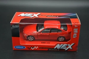 Welly Nex Modelo A Escala BMW 335i Retroceso Coche De Metal NUEVO OVP 1:34 12cm - Imagen 1 de 5