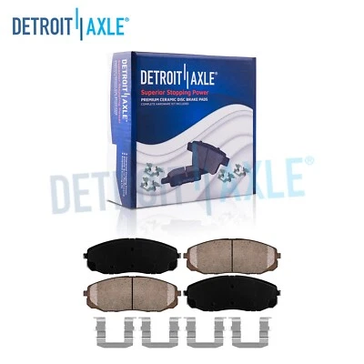 Front Ceramic Brake Pads with Hardware for 2015 2016 2017 2018 - 2021 Kia Sedona - Image 1 of 4