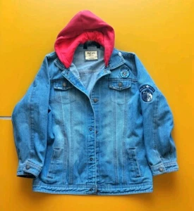 MaCam Jungen Kollektion 160 blau Denim Jeans Jacke Hoodie Größe 12-14 - Bild 1 von 7