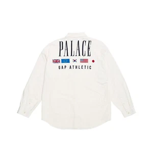 PALACE X GAP DROP SHOULDER WHITE BUTTON UP KIDS M - Picture 1 of 6