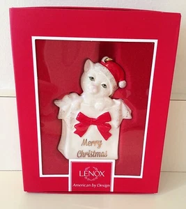 Lenox Cat/Kitty Christmas Ornament NIB - Picture 1 of 8