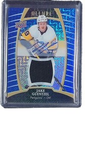 2019-20 Upper Deck Allure Jersey Auto Blue Line #21 Jake Guentzel Jersey /25
