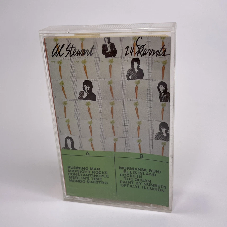 Al Stewart, 24 Carrots (Audio Cassette Tape, 1980) Canada Import, Cream Cart Foto 1 de 4