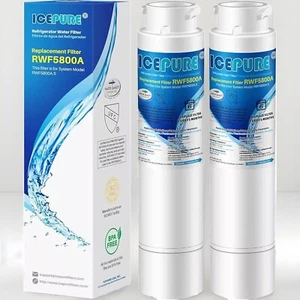 Refrigerator Water Filter IcePure RWF0500A TWO PACK Compatible with 9010 filter - Picture 1 of 6