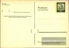 Berlín (oeste) p54f tarjeta postal oficial usado famosos. alemán