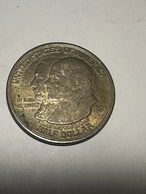 1923-S Monroe Half Dollar Natural Toning AU to BU - Image 1 of 2