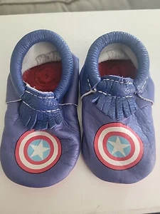 Freshly Picked Toddler Shoes Size 5 Captain America - Picture 1 of 5