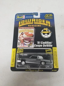 Rivista Revell Lowrider '81 Cadillac Coupe DeVille nera 1:64 pressofusa #122 - Foto 1 di 10